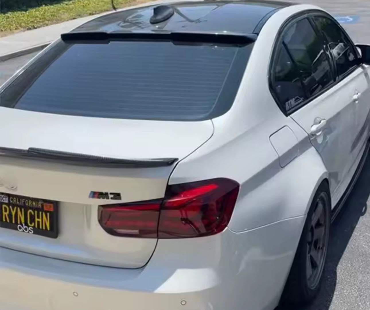 BMW 3 Series F30 2012-2018 Gloss Black Rear Upper Window Spoiler