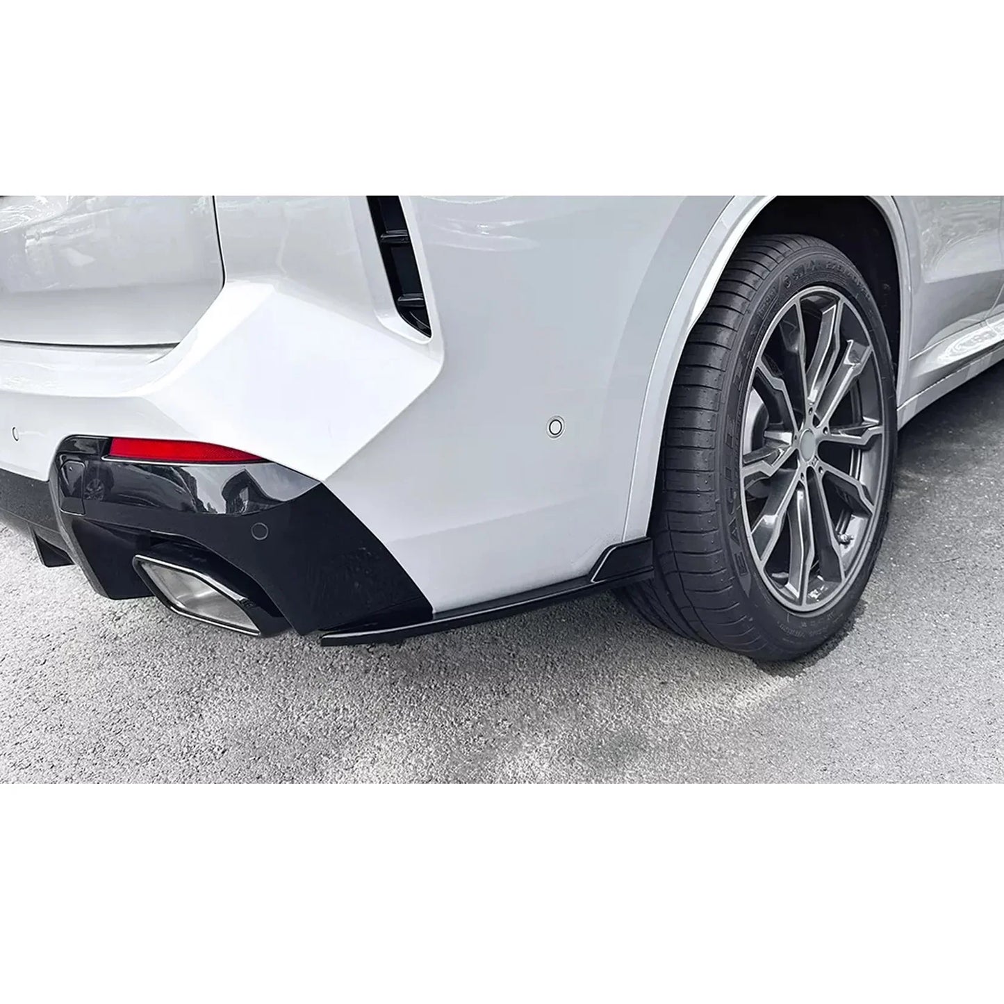 BMW X3 G01 LCI 2021-2024 M-Sport Rear Bumper Corner Splitters Spats In Gloss Black