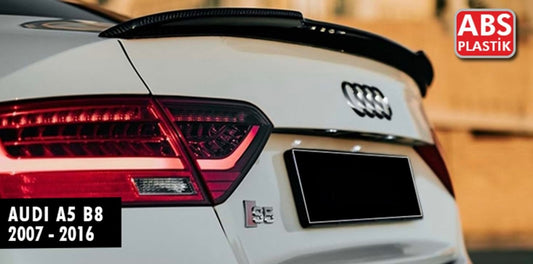 Audi A5/S5 B8 2009-2016 Rear Boot Spoiler Lip in Gloss Black "M4 Style" 5 Door Only