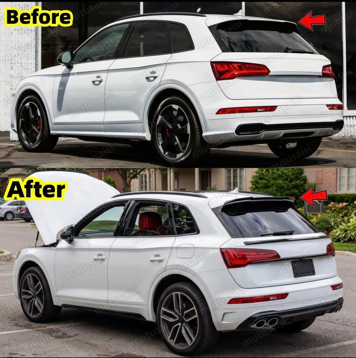 Audi Q5 2017-2019 2020-2024 S-Line Sportback Upper Boot Spoiler