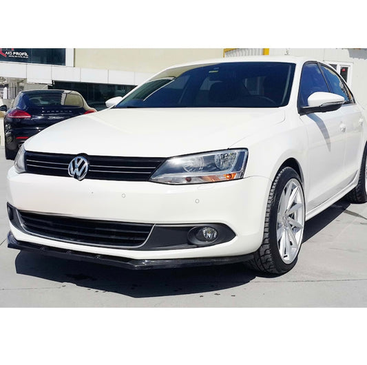 Volkswagen Jetta Mk6 Basic Front Splitter Lip in Gloss Black