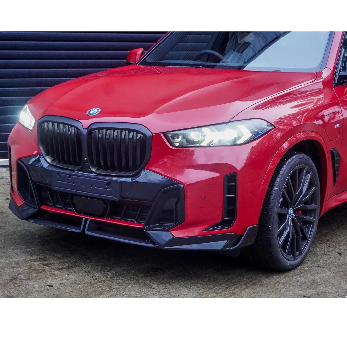 BMW X5 G05 LCI M Sport 2023+ Front Splitter In Gloss Black
