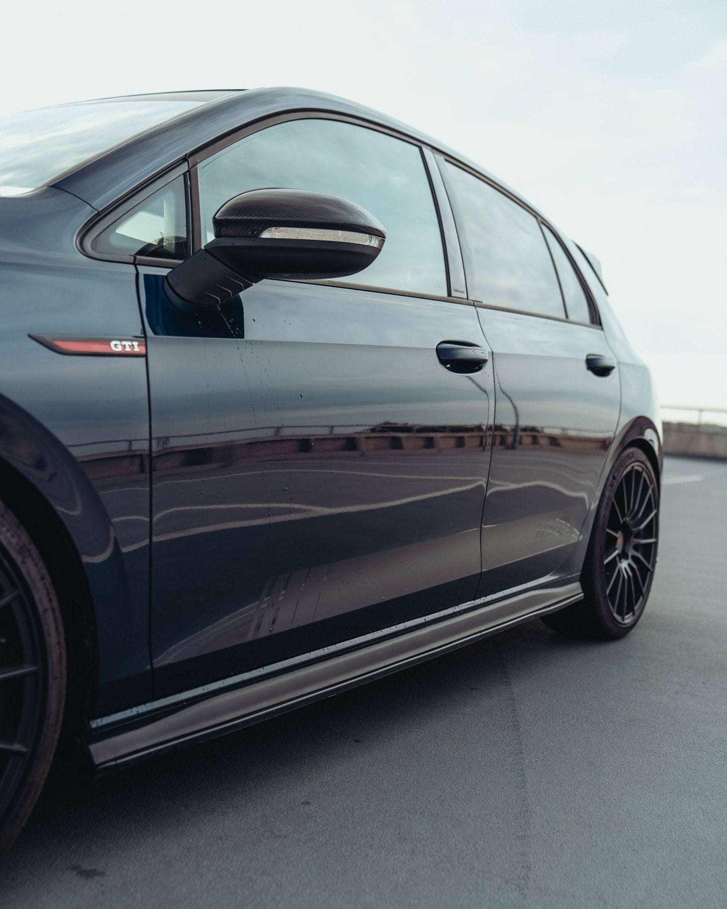 Golf MK8 2019+ TSI/TDI Side Skirts OE Style in Satin Black