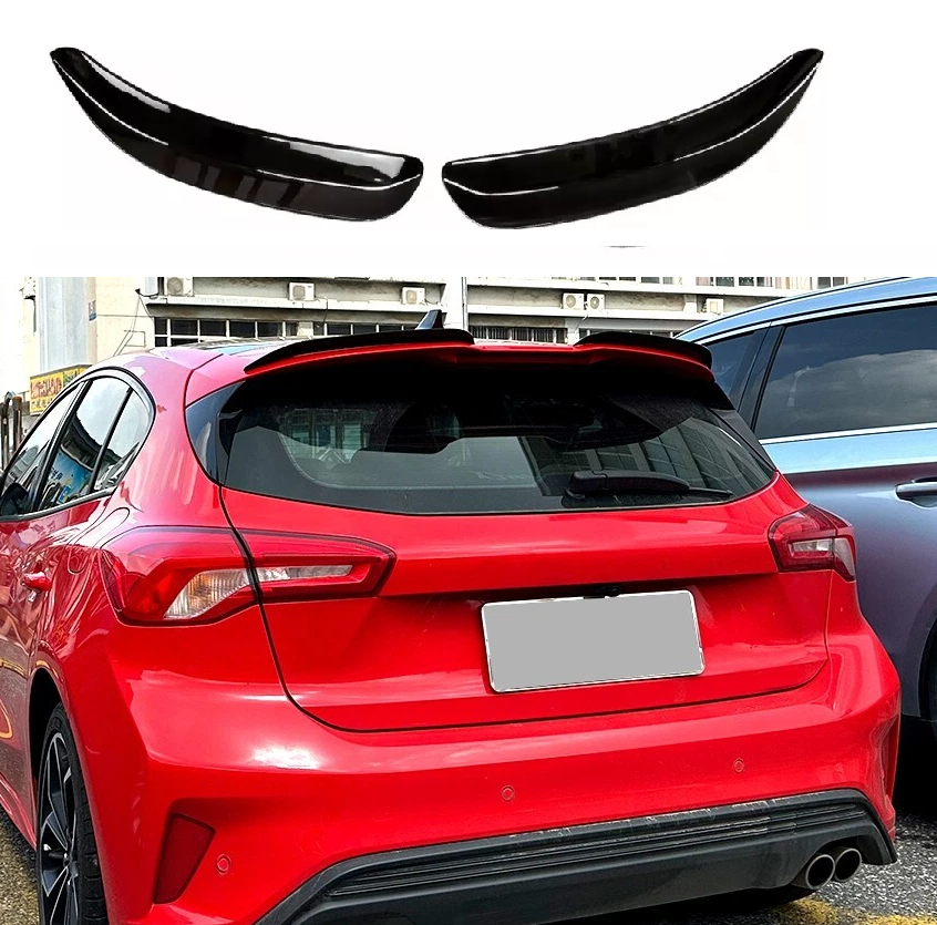 Ford Focus Mk4 ST-Line 2019-2022 Gloss Black Boot Spoiler 2 Piece