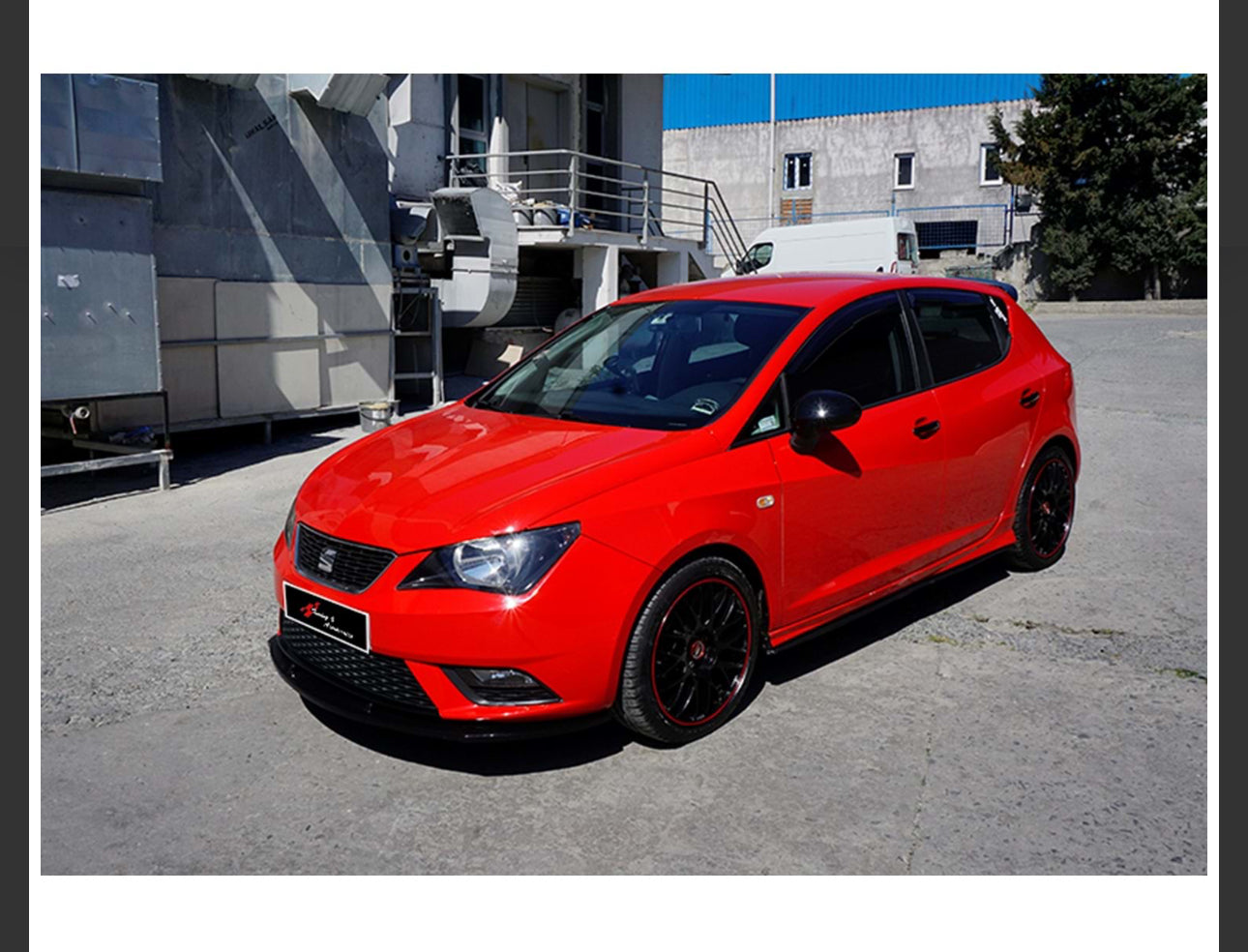 Ibiza Mk4 Cupra Basic Front Lip Gloss Black / 2015-2017