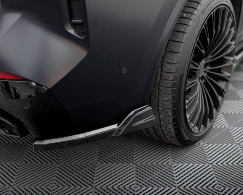 BMW X3 G01 LCI 2021-2024 M-Sport Rear Bumper Corner Splitters Spats In Gloss Black