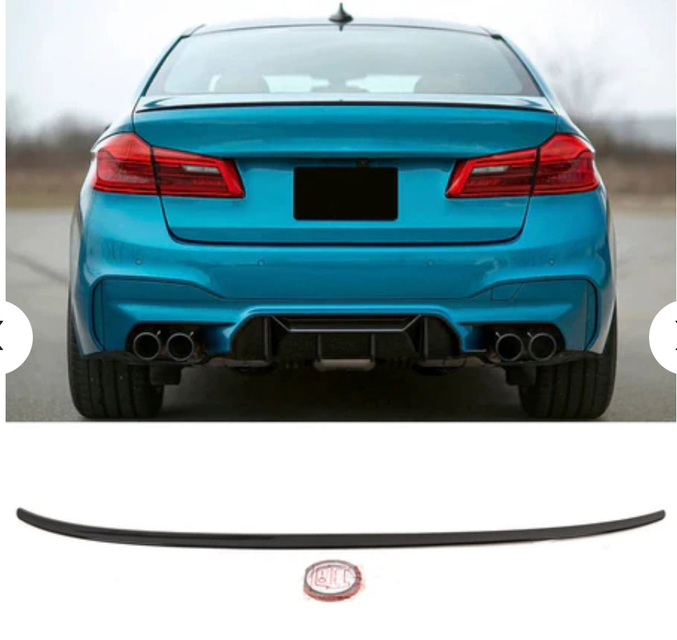 BMW 5 Series G30 F90 2017-2023 Rear Boot Trunk Lip Spoiler M5 Style Gloss Black