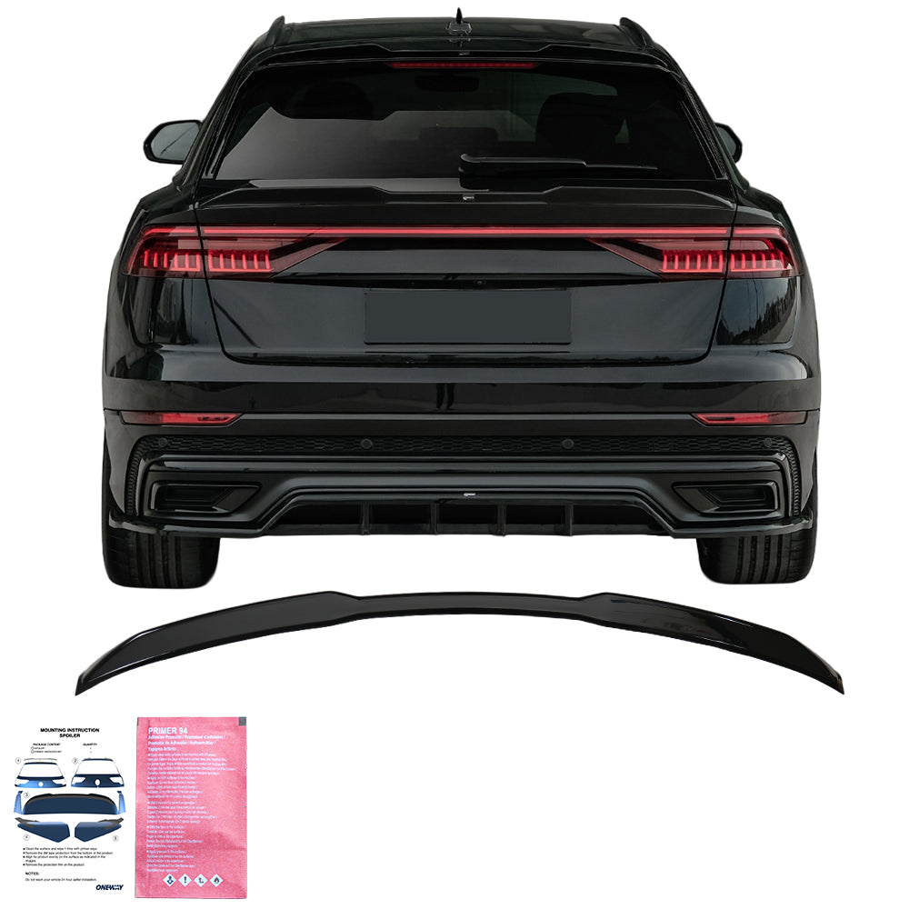 Trunk Spoiler compatible with AUDI RS Q8 / SQ8 / Q8 S-Line 2018+