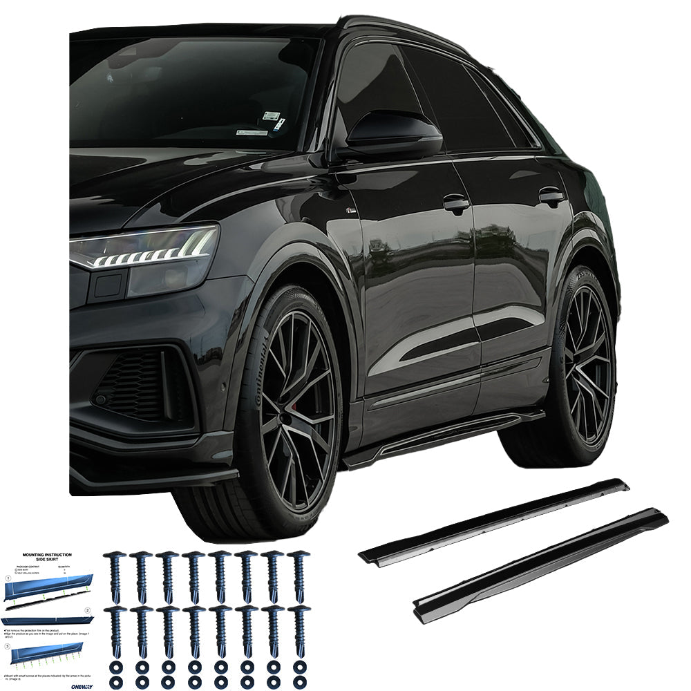 Side Skirts compatible with AUDI SQ8 / Q8 S-Line 2018+