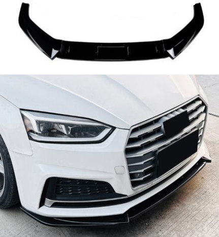 Audi A5/S5 B9 S-Line 2016-2019 Gloss Black Front Splitter Spoiler Lip
