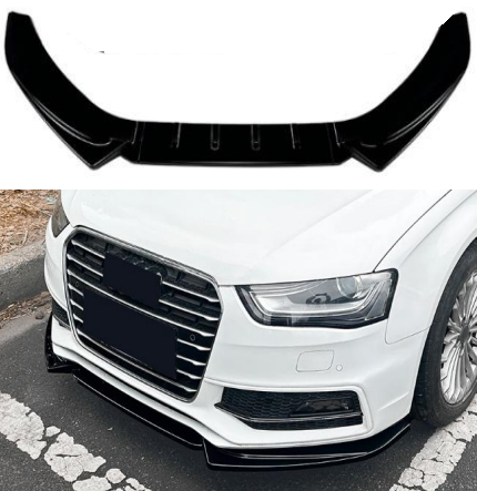 Audi A4/S4 B8.5 S-Line 2013-2016 Gloss Black Front Splitter Spoiler Lip