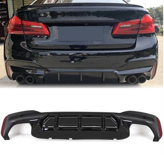 BMW 5 Series G30/G31 2017+ M5 Look Rear Diffuser - Gloss Black