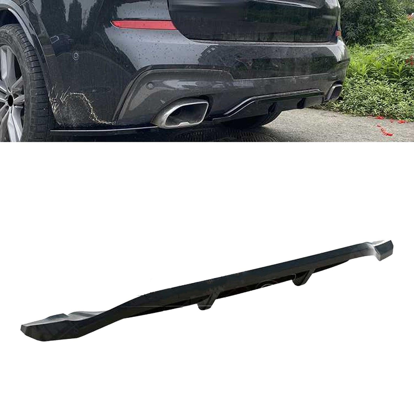 BMW X3 G01 2018-2021 - Rear Diffuser Lip - Gloss Black