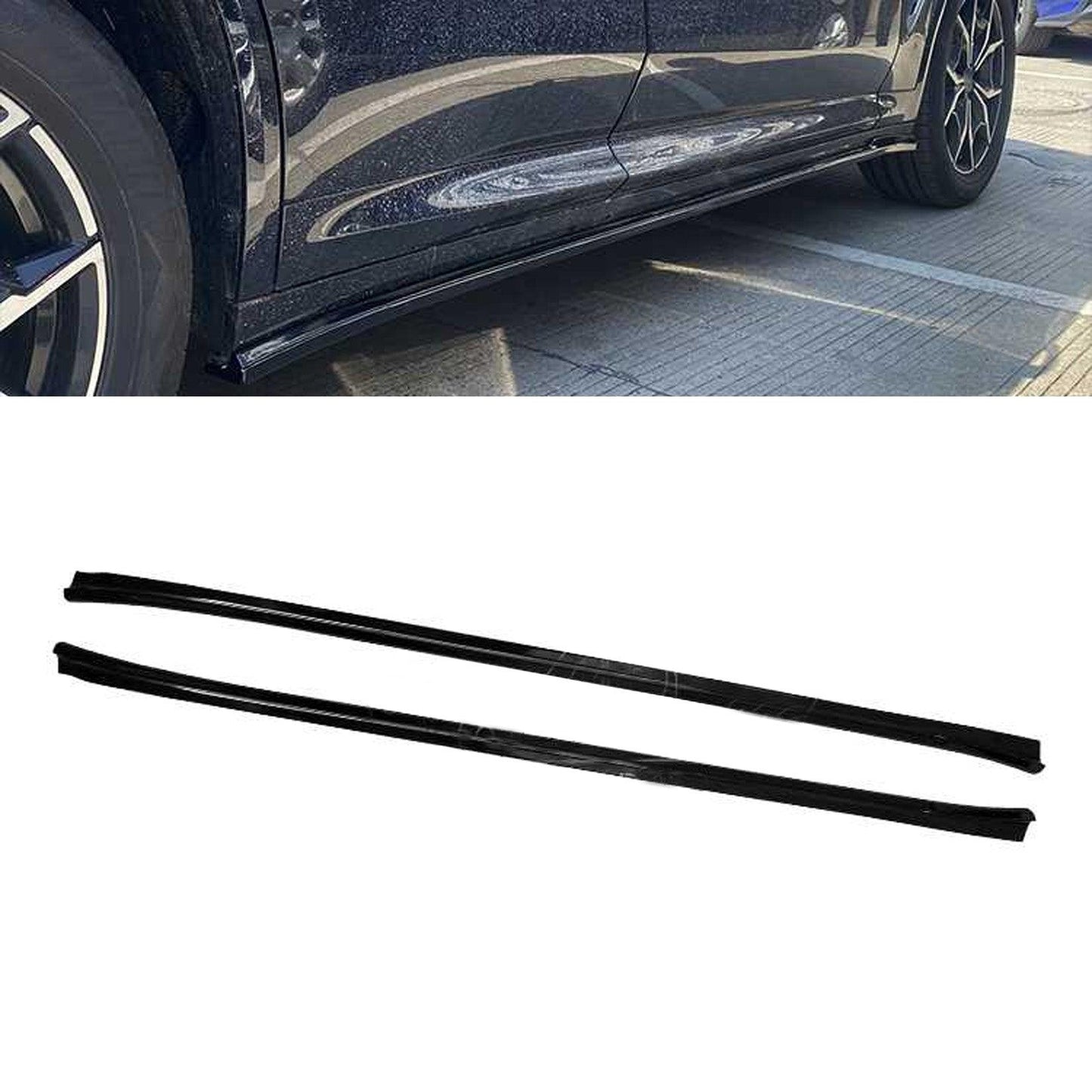 BMW X3 G01 2018-2021 - Side Skirt Splitters - Gloss Black