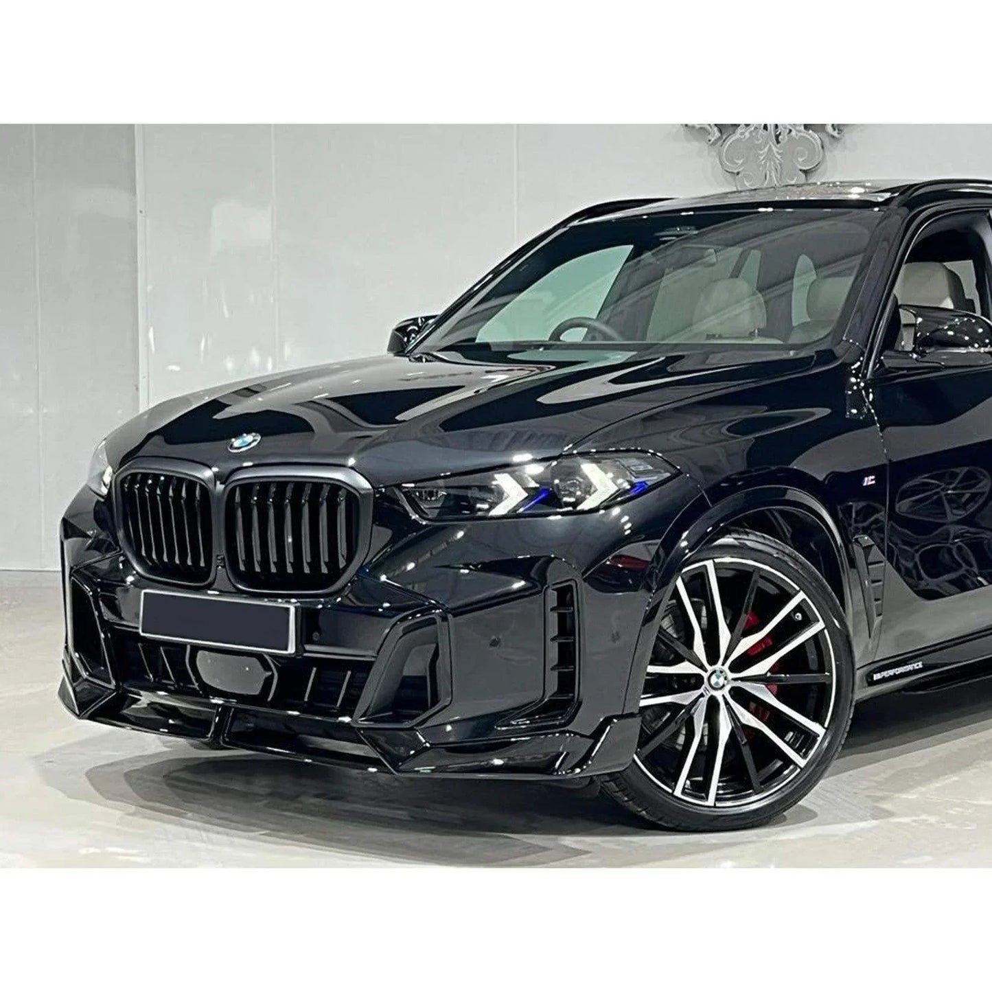 BMW X5 G05 LCI M Sport 2023+ Front Splitter In Gloss Black