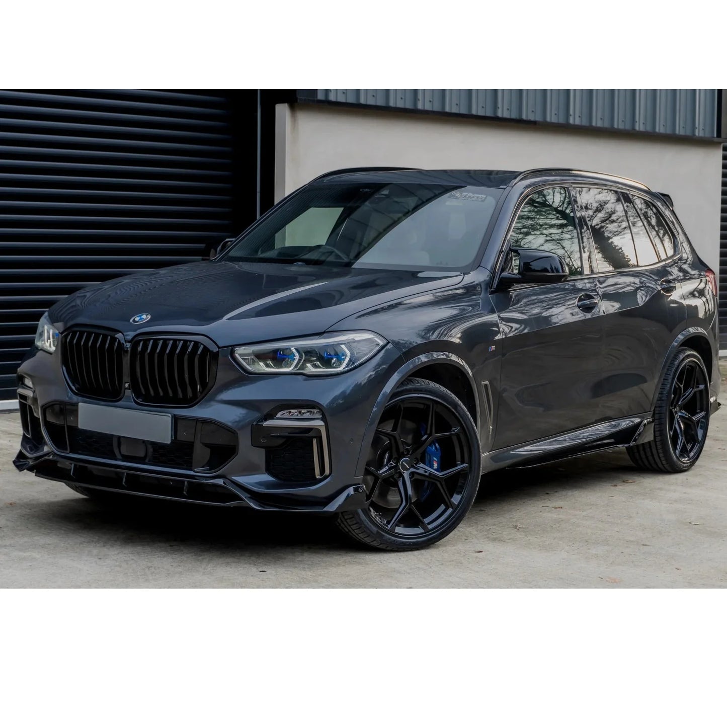 BMW X5 G05 LCI M Sport 2022+- Black Knight Side Skirt Splitters in Gloss Black