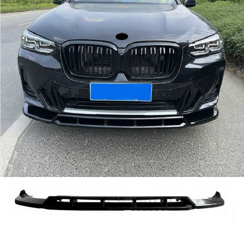 BMW X3 G01 LCI M Sport 2021-2024 - Front Splitter Lip - Gloss Black