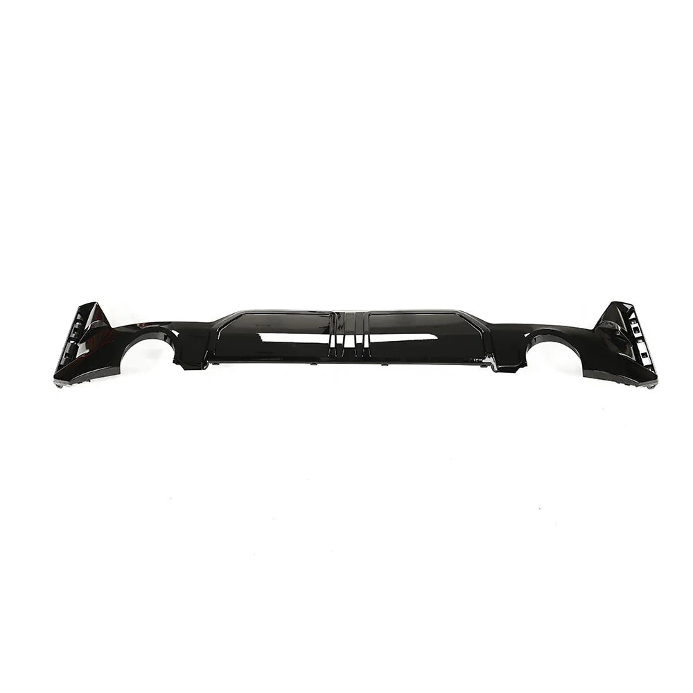 BMW 3 Series G20 M Sport LCI Facelift 2022+ Gloss Black Rear Diffuser 0---0