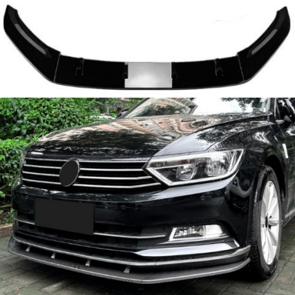 Volkswagen Passat B8 2016-2019 Standard - Front Splitter Gloss Black Spoiler Lip