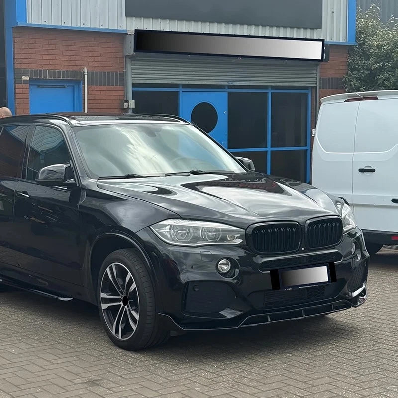 BMW X5 F15 2013-2018 M PERFORMANCE FRONT BUMPER SPLITTER LIP GLOSS BLACK