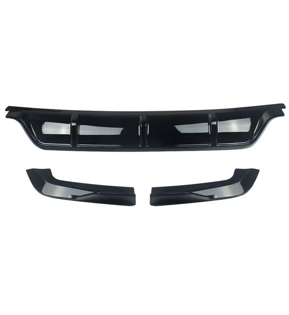 BMW X5 F15 2013-2018 Rear Diffuser Splitter Spoiler Gloss Black