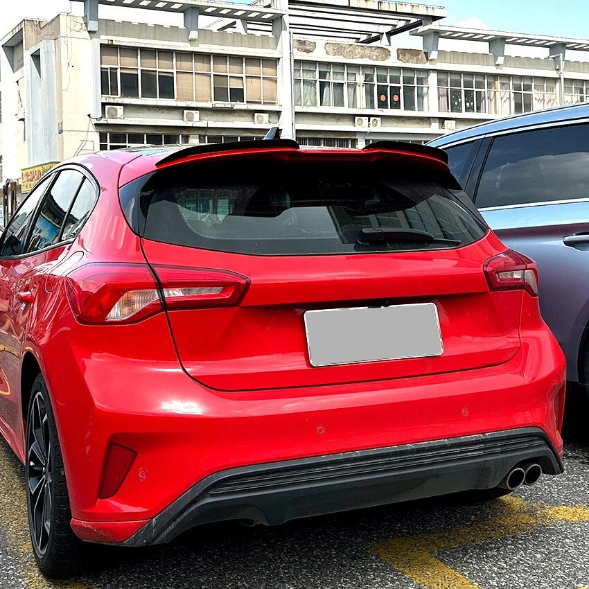 Ford Focus Mk4 ST-Line 2019-2022 Gloss Black Boot Spoiler 2 Piece