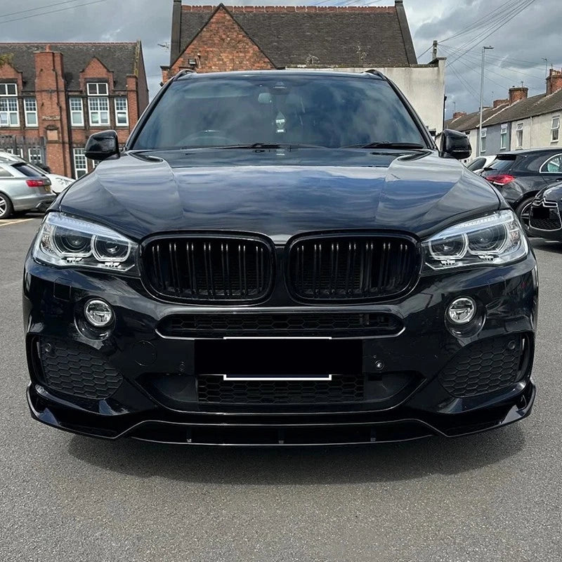 BMW X5 F15 2013-2018 M PERFORMANCE FRONT BUMPER SPLITTER LIP GLOSS BLACK