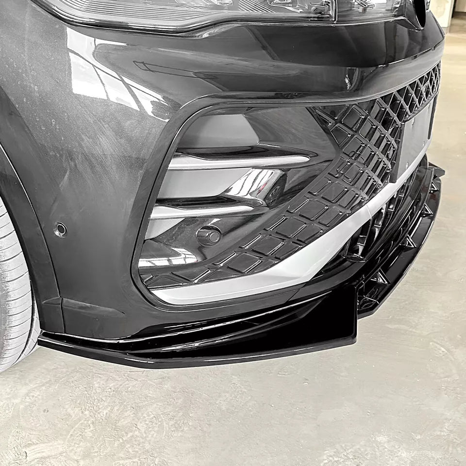 Volkswagen Tiguan Mk3 R-Line 2023+ Gloss Black Front Splitter Spoiler Lip