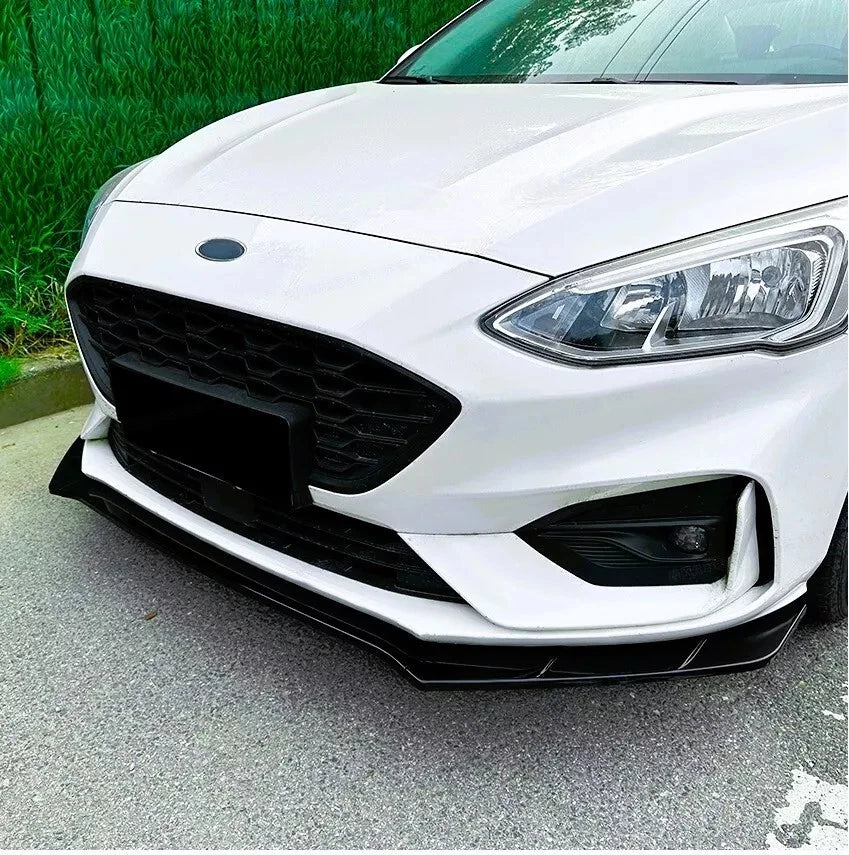 Ford Focus Mk4 ST-Line 2019-2022 Gloss Black Front Splitter Spoiler Lip
