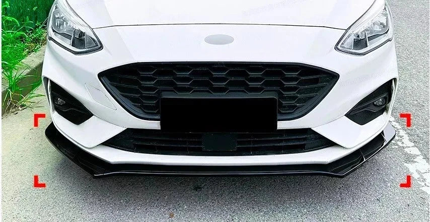 Ford Focus Mk4 ST-Line 2019-2022 Gloss Black Front Splitter Spoiler Lip