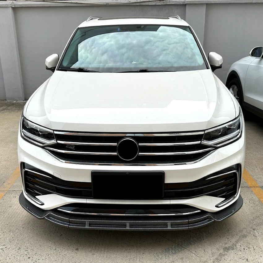 Volkswagen Tiguan Mk2.5 R-Line 2020-2023 Gloss Black Front Splitter Spoiler Lip
