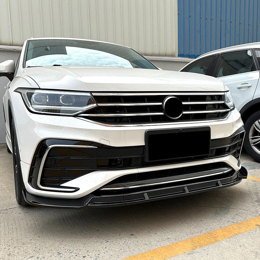 Volkswagen Tiguan Mk2.5 R-Line 2020-2023 Gloss Black Front Splitter Spoiler Lip