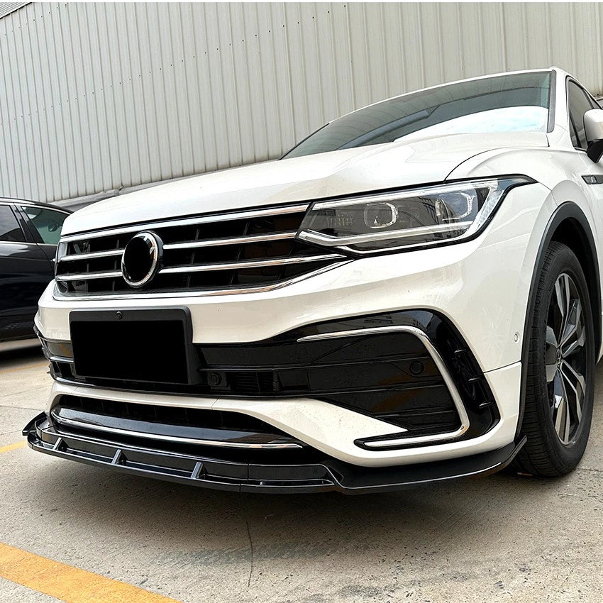 Volkswagen Tiguan Mk2.5 R-Line 2020-2023 Gloss Black Front Splitter Spoiler Lip