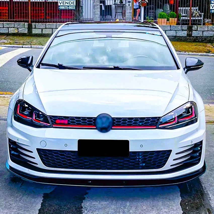 Volkswagen Golf Mk7.5 GTD/GTI/R/R Line 2017-2020 Gloss Black Front Splitter Spoiler Lip