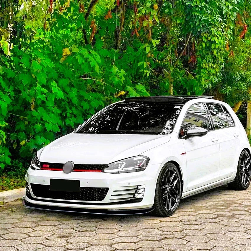 Volkswagen Golf Mk7.5 GTD/GTI/R/R Line 2017-2020 Gloss Black Front Splitter Spoiler Lip