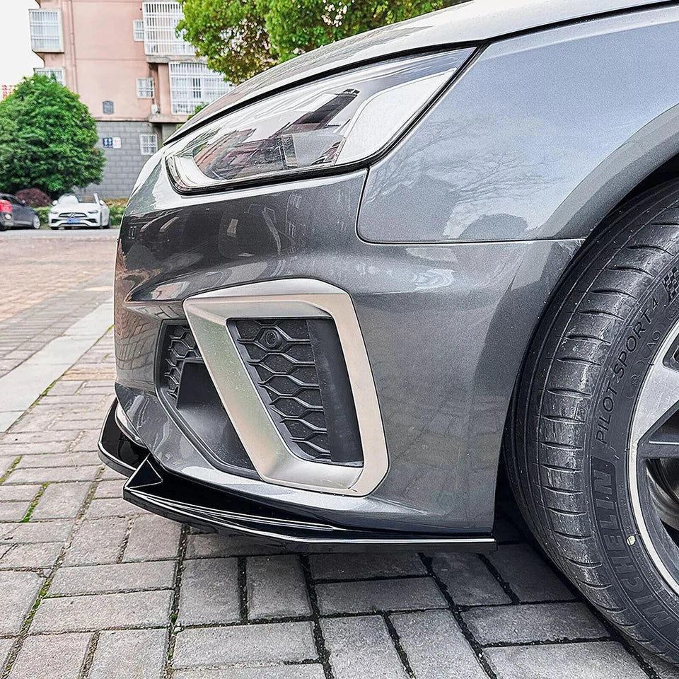 Audi A4/S4 B9.5 S-Line 2019+ Gloss Black Front Splitter Spoiler Lip