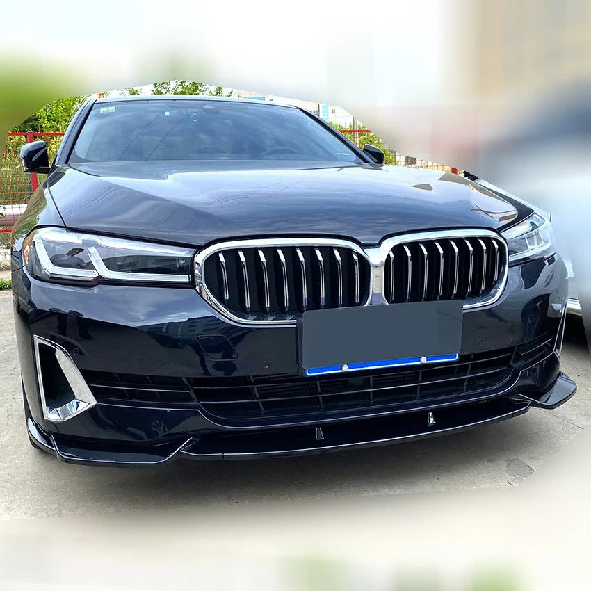 BMW 5 Series G30 LCI SE 2021-2023 Gloss Black Front Splitter Spoiler Lip