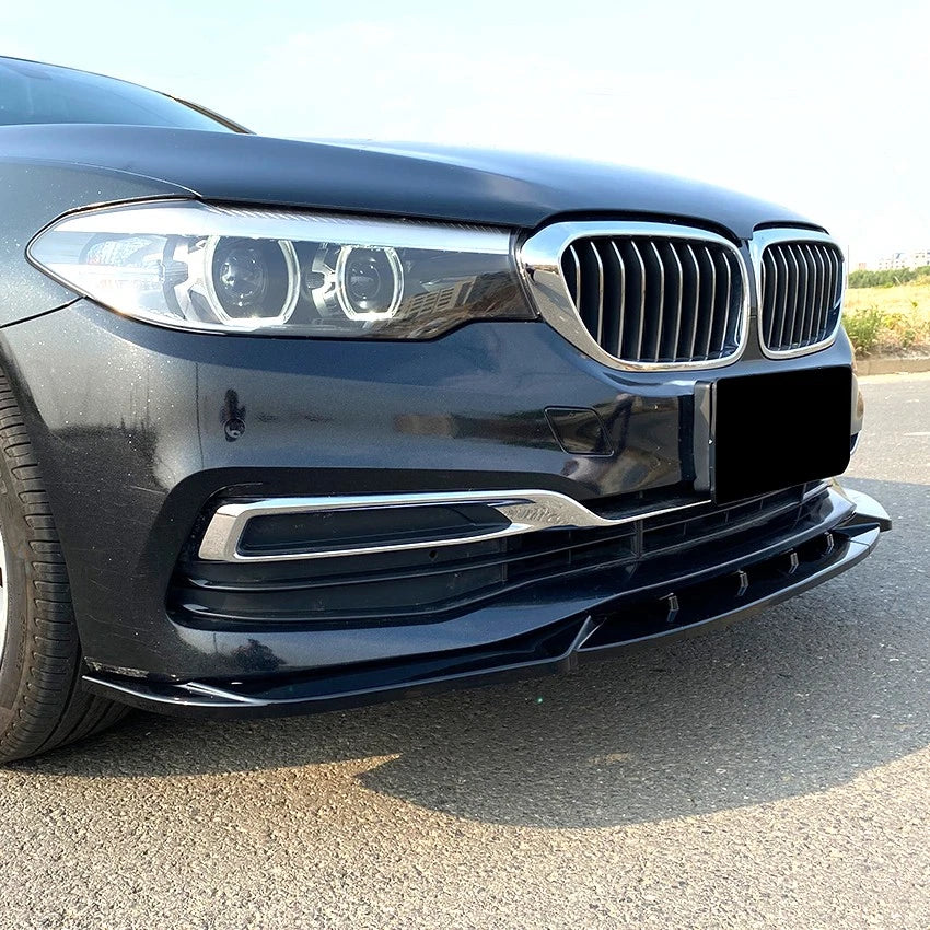 BMW 5 Series G30 SE 2017-2020 Gloss Black Front Splitter Spoiler Lip