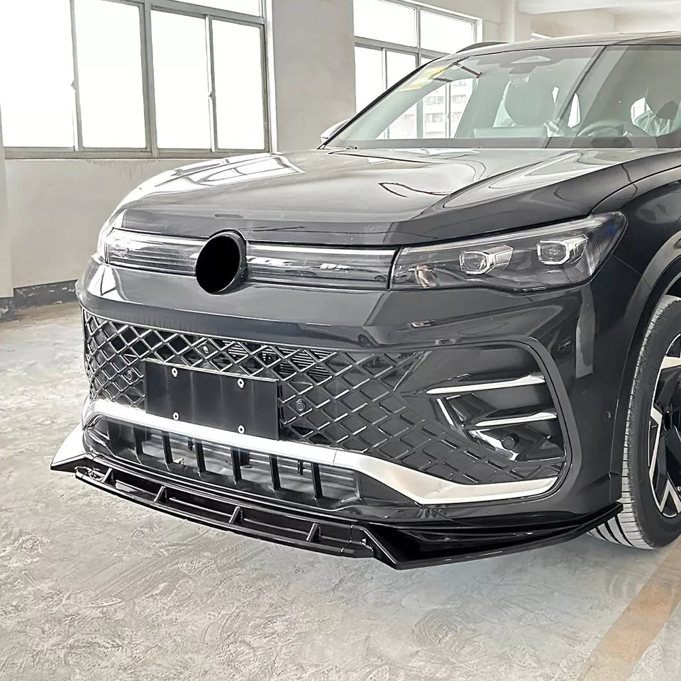Volkswagen Tiguan Mk3 R-Line 2023+ Gloss Black Front Splitter Spoiler Lip