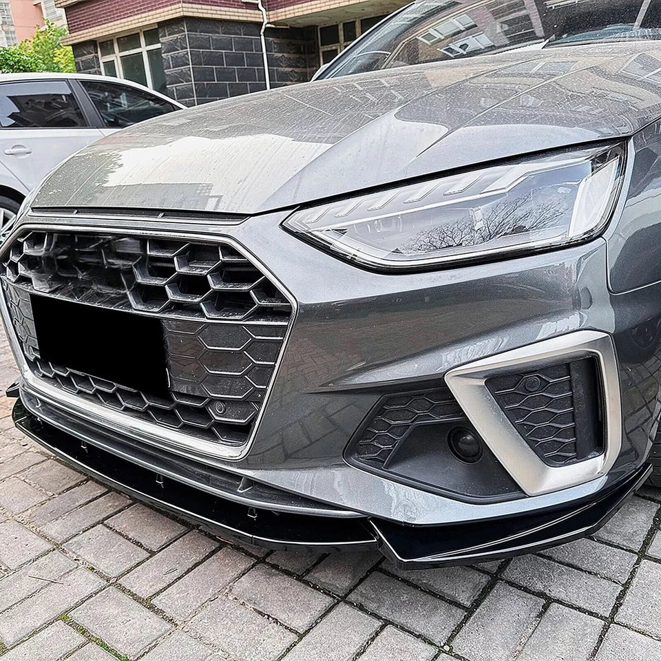 Audi A4/S4 B9.5 S-Line 2019+ Gloss Black Front Splitter Spoiler Lip