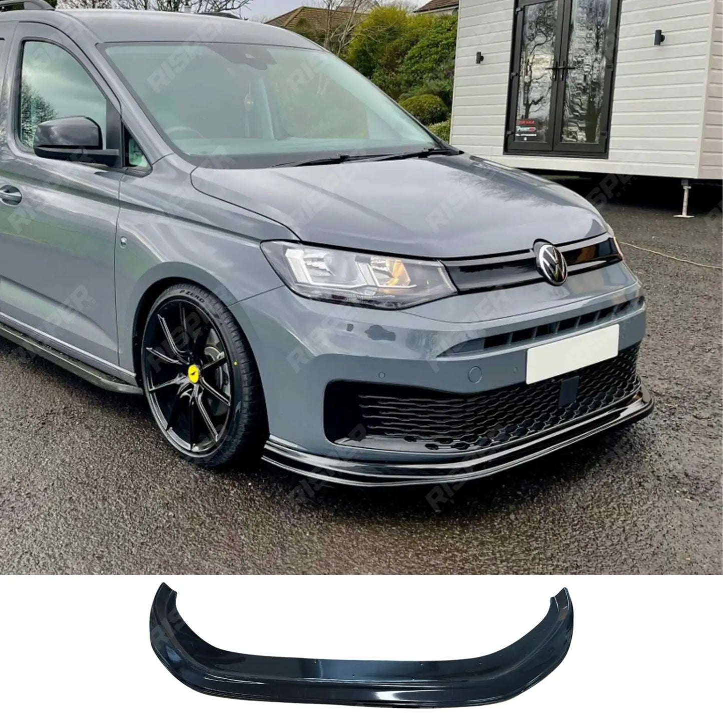 VW Caddy MK5 2021 Onwards - Gloss Black Front Splitter