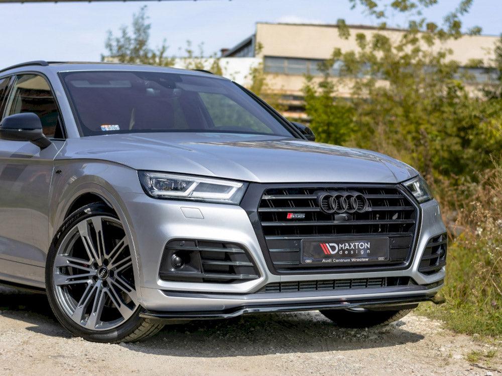 AUDI SQ5/Q5 S-LINE MK2 2017+ - MAXTON FRONT SPLITTER - GLOSS BLACK