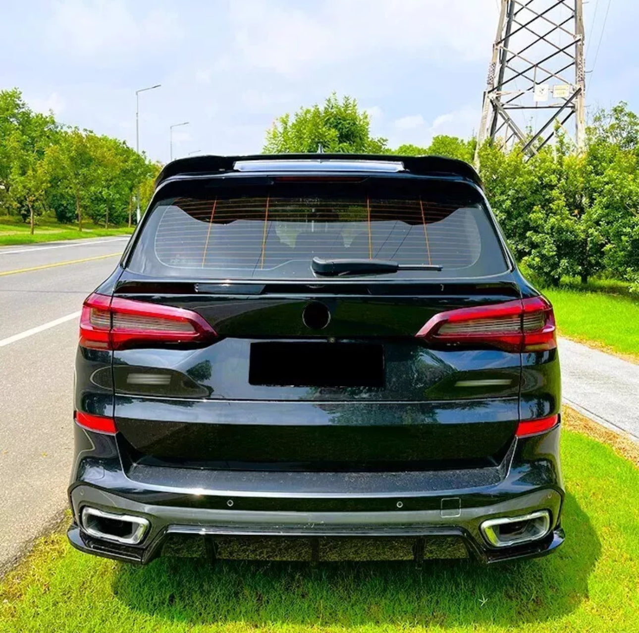BMW X5 G05 X5M F95 Gloss Black Rear Mid Wing Boot Spoiler Lip Body Kit 2018+