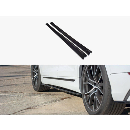 AUDI Q8 2018 ON – MAXTON SIDE SKIRT SPLITTERS – GLOSS BLACK