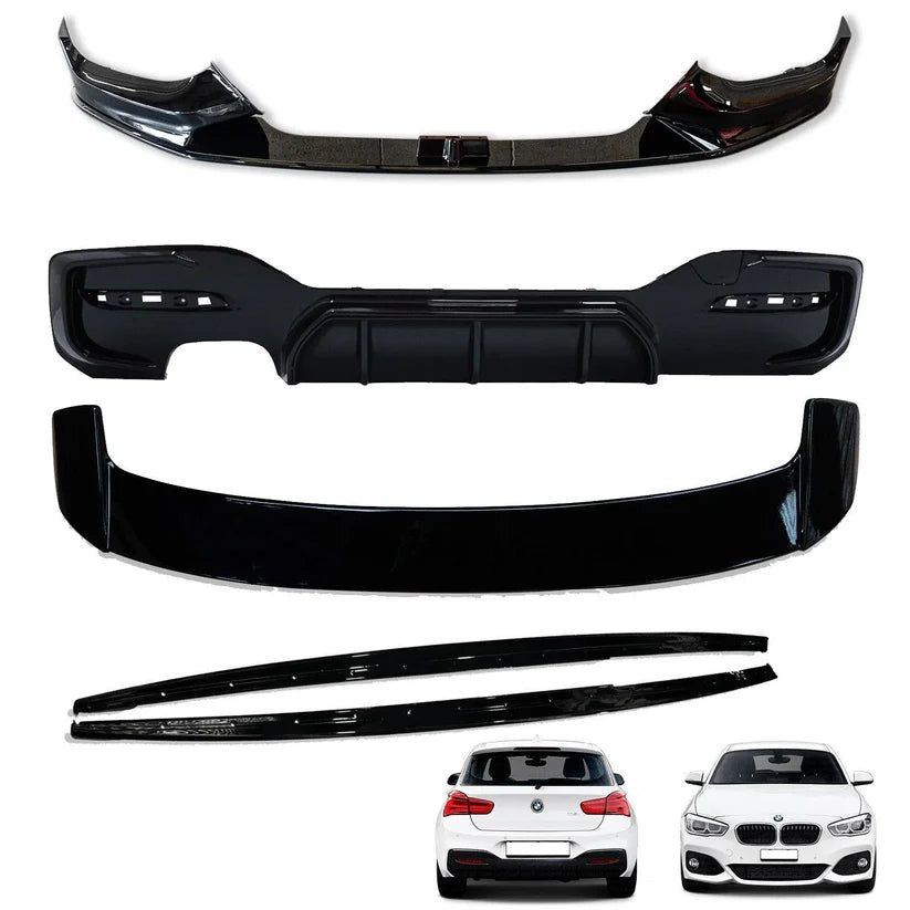 BMW 1 Series LCI F20 F21 2015-2019 Gloss Black Full Body Kit