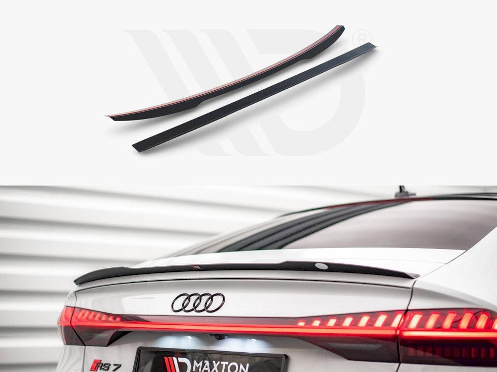 AUDI A7 C8 S-line / C8 S-line / S7 C8 / RS7 C8 (2017-) MAXTON REAR SPOILER CAP - GLOSS BLACK