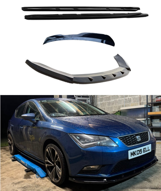 Seat Leon Mk3/3.5 2012-2020 Gloss Black Lip Kit - For All Models