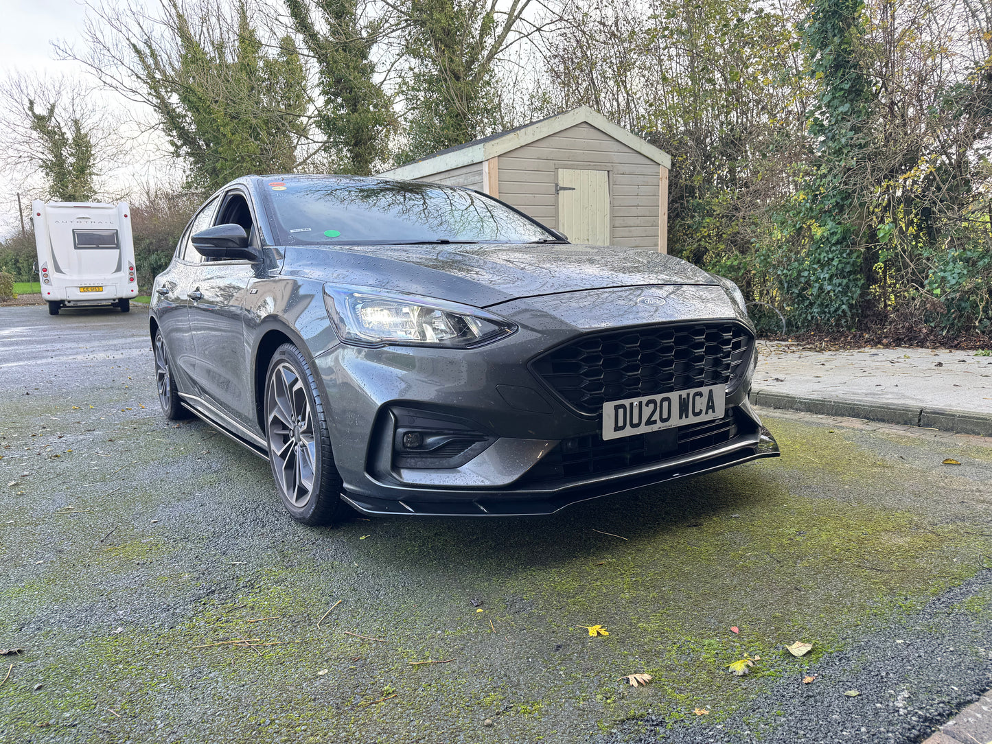Ford Focus Mk4 ST-Line 2019-2022 Gloss Black Side Skirt Lip