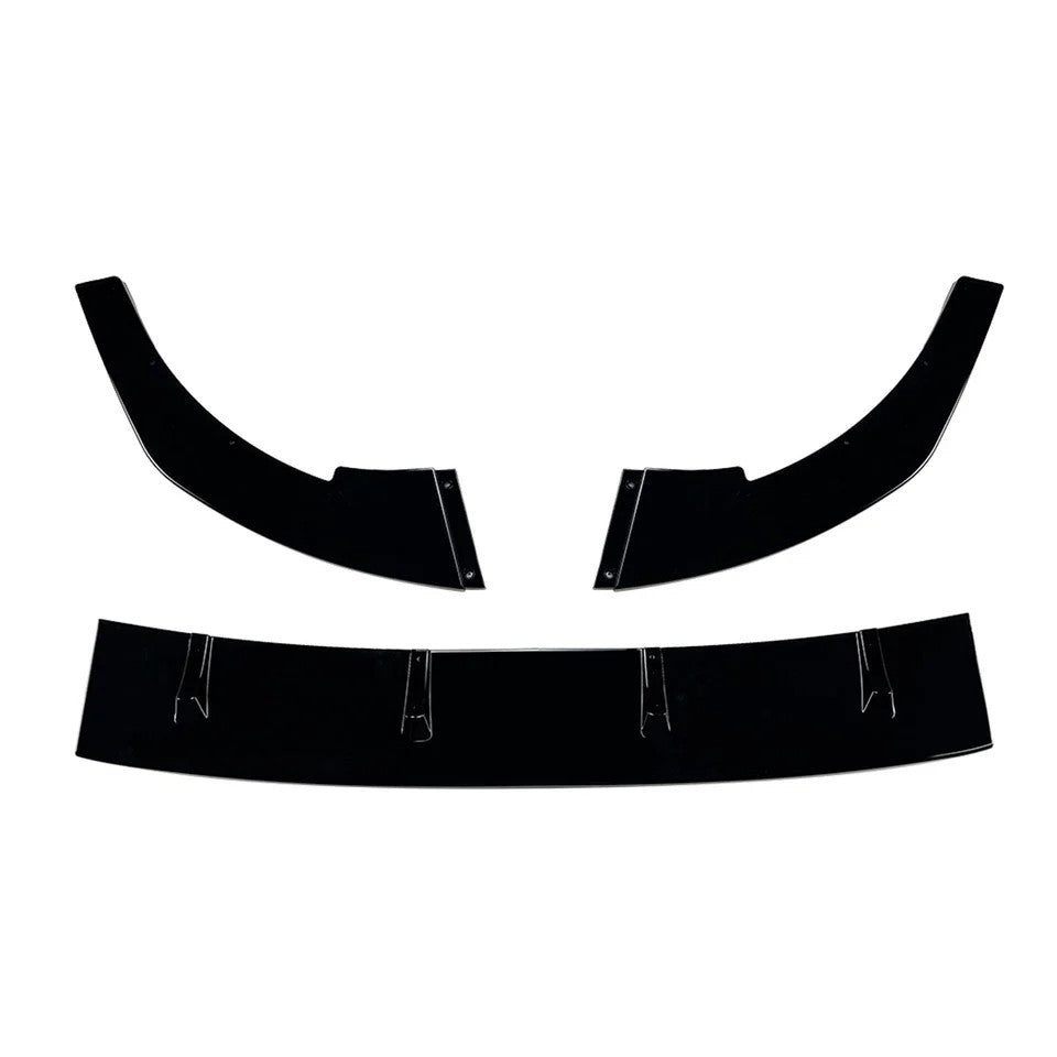 Volkswagen Golf MK8 GTI CS/ R 2020+ - Gloss Black 3-Piece Front Splitter
