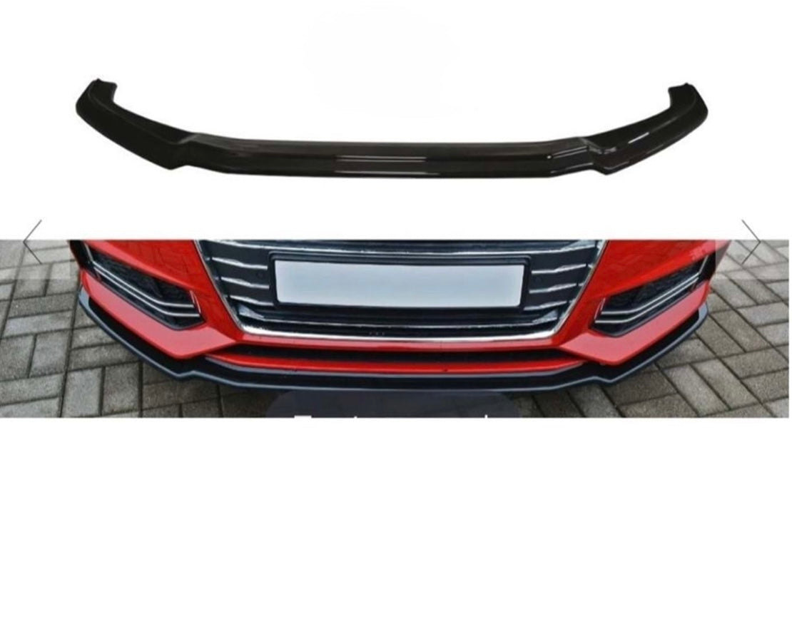 Audi A4/S4 B9 2016-2019 Gloss Black Front Splitter - For S-Line Model